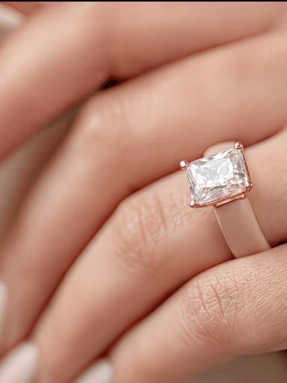 Silicone Solitaire Ring. - Picture 2 of 3